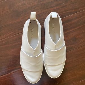 Vince white platform sneakers